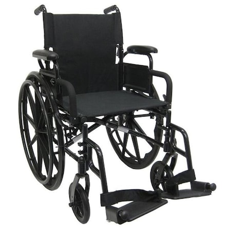 Karman Healthcare Karman Healthcare 802-DY-E 802-DY 18 in. seat Ultra Lightweight Wheelchair with Elevating Legrest 802-DY-E